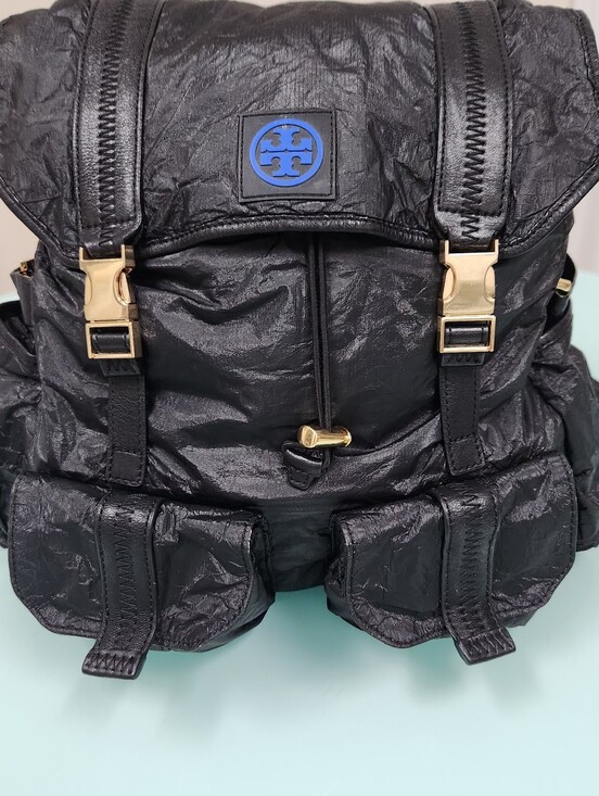 Tory Burch Handbags - Tory Burch Black  Backpack with Gold Hardware